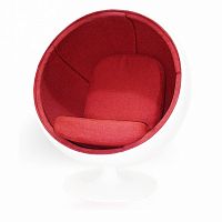 кресло ball chair бело-красное в Пятигорске