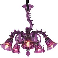 подвесная люстра arte lamp corno a8023lm-5cc фиолетовая в Пятигорске