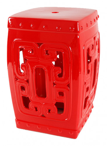 керамический столик-табурет oriental stool red в Пятигорске