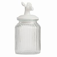 декоративная банка с крышкой deer средняя в Пятигорске