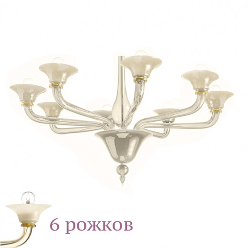 люстра 1542/6 k blav.av от sylcom кремовая в Пятигорске