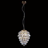 подвесной светильник crystal lux charme sp3+3 led gold/transparent в Пятигорске