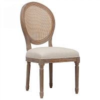 стул vintage french round cane back кремовый лён в Пятигорске