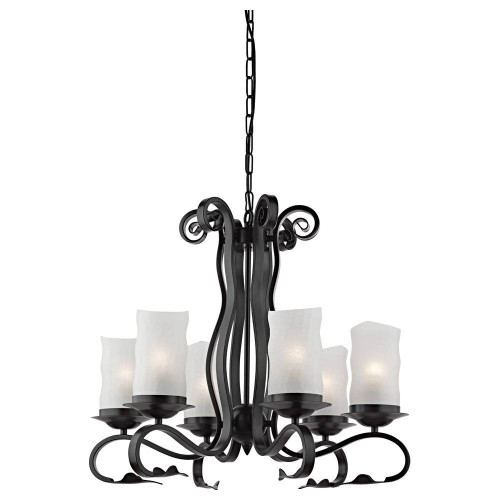 подвесная люстра arte lamp scroll a7915lm-6bk в Пятигорске