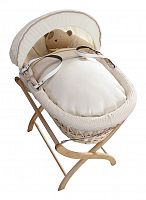 колыбель-переноска premium moses basket натуральная, кремовое белье в Пятигорске