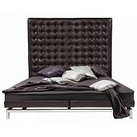 кровать двуспальная 180х200 коричневая из экокожи boss bed в Пятигорске