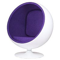 кресло eero ball chair бело-фиолетовое в Пятигорске