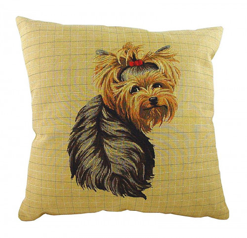 подушка с фото йоркширского терьера yorkie sitting в Пятигорске