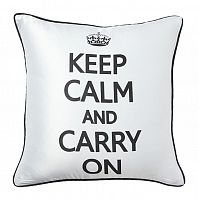 подушка с надписью keep calm and carry on в Пятигорске