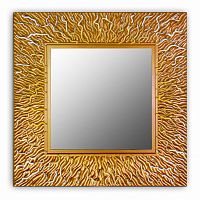 зеркало золотое квадратное 74х74 см с декором коралл coral в Пятигорске