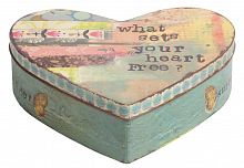 металлическая декоративная коробка (шкатулка) в виде сердца heart в Пятигорске