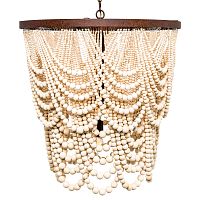 люстра «вандербилт» бусины из древесины нанизанные на нити в Пятигорске