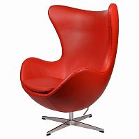 кресло arne jacobsen style egg chair красное в Пятигорске