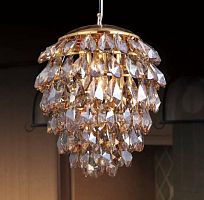 подвесной светильник crystal lux charme sp3+3 led gold/amber в Пятигорске