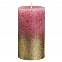 свеча большая красная с золотом rustic, 130х68 мм в Пятигорске