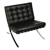 кресло barcelona style chair черное в Пятигорске