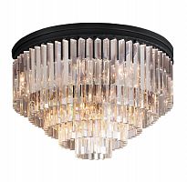 люстра odeon ceiling 80 черное основание, прозрачное стекло в Пятигорске