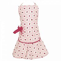 детский фартук w/bow strawberry pale pink в Пятигорске