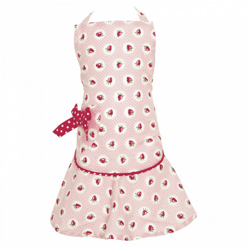 детский фартук w/bow strawberry pale pink в Пятигорске