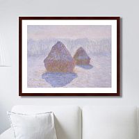 картина: haystacks (effect of snow and sun), 1891г. в Пятигорске