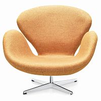 кресло swan chair коричневое в Пятигорске