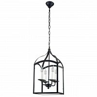 дизайнерская подвесная люстра spot light cage 9500404 черная в Пятигорске