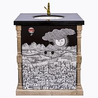 тумба с раковиной старый город нуар fornasetti в Пятигорске