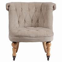 кресло amelie french country chair серо-бежевое в Пятигорске