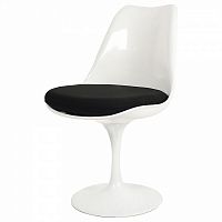 стул eero saarinen style tulip chair черная подушка в Пятигорске