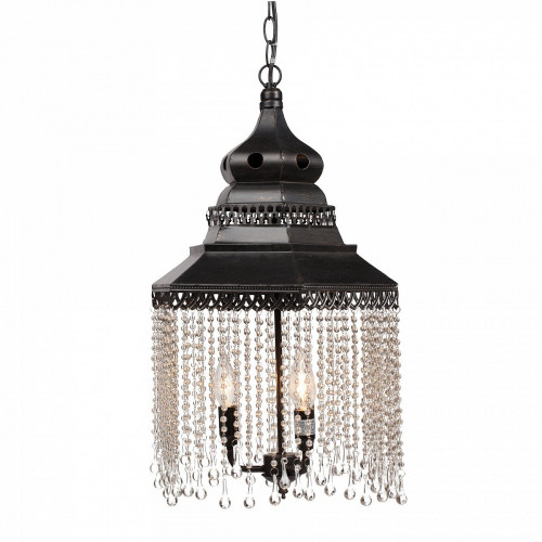 люстра подвесная черная с хрустальными подвесками chandelier в Пятигорске