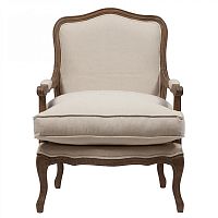 кресло мягкое с подлокотниками бежевое louisa bergere chair в Пятигорске