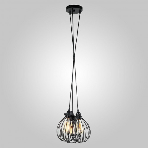 подвесная люстра eurosvet moll 50059/3 черный в Пятигорске