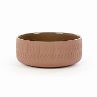 тарелка tactile диаметр 15 коричневый в Пятигорске