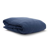пододеяльник изо льна темно-синего цвета essential 150х200 в Пятигорске