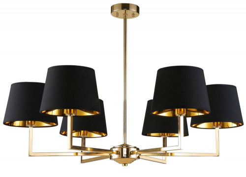 подвесная люстра crystal lux conte sp6 черная в Пятигорске