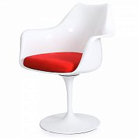 стул eero saarinen style tulip armchair красная подушка в Пятигорске