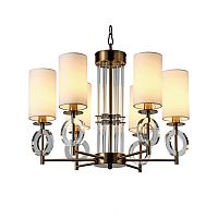 люстра felton 6 от delight collection белая/прозрачная/латунь в Пятигорске