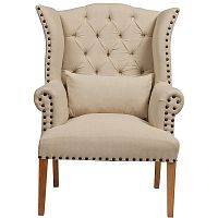 кресло quinn tufted armchair бежевое в Пятигорске