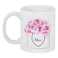 кружка с рисунком dior peonies в Пятигорске