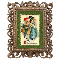 репродукция старинной рождественской гравюры best wishes в Пятигорске