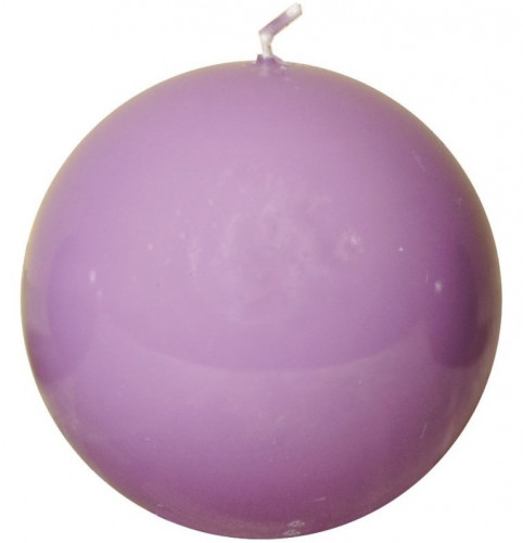 свеча-шар сиреневая, 8 см в Пятигорске