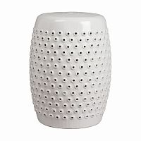 керамический столик-табурет cutwork garden stool белый в Пятигорске