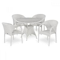 комплект плетеной мебели white на 4 персоны в Пятигорске