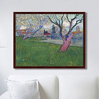 картина: view of arles with trees in blossom, 1889г. в Пятигорске