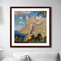 картина: view of monte solaro, capri, 1940г. в Пятигорске